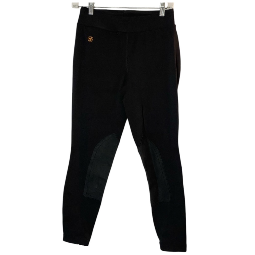 Vintage Ariat Sport Riding Pants Medium Black Equestrian Knee Patch Breech